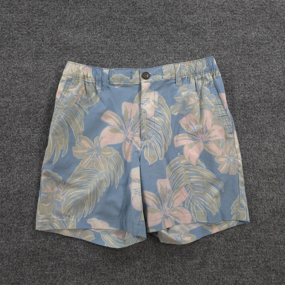 Chubbies Shorts Mens S Blue Floral Everywear 6in Stretch Chino Beach Tropical